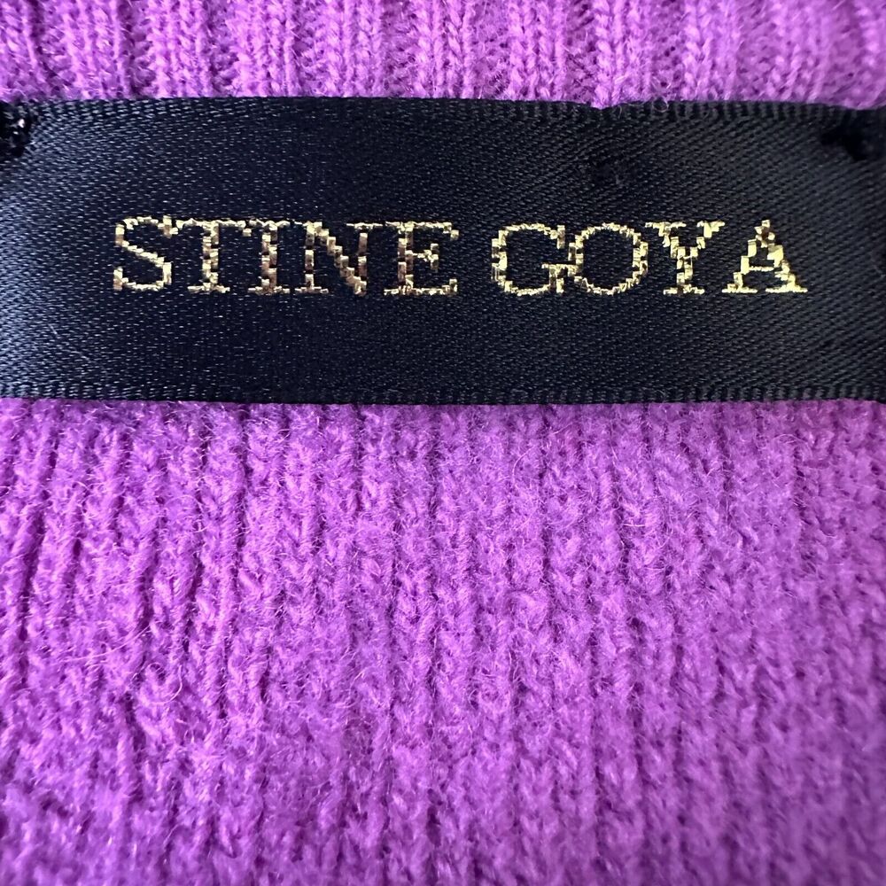 Stine Goya Magdalena Stripe Sweater‎ Women's Medium Pink Purple Yellow Pullover - Picture 6 of 10